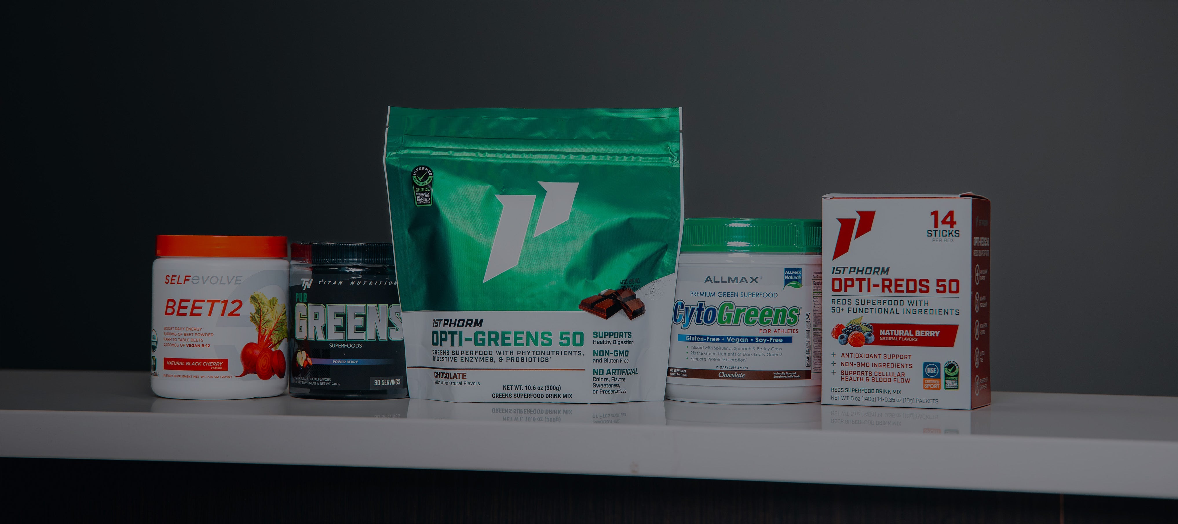 Greens and Reds Powders