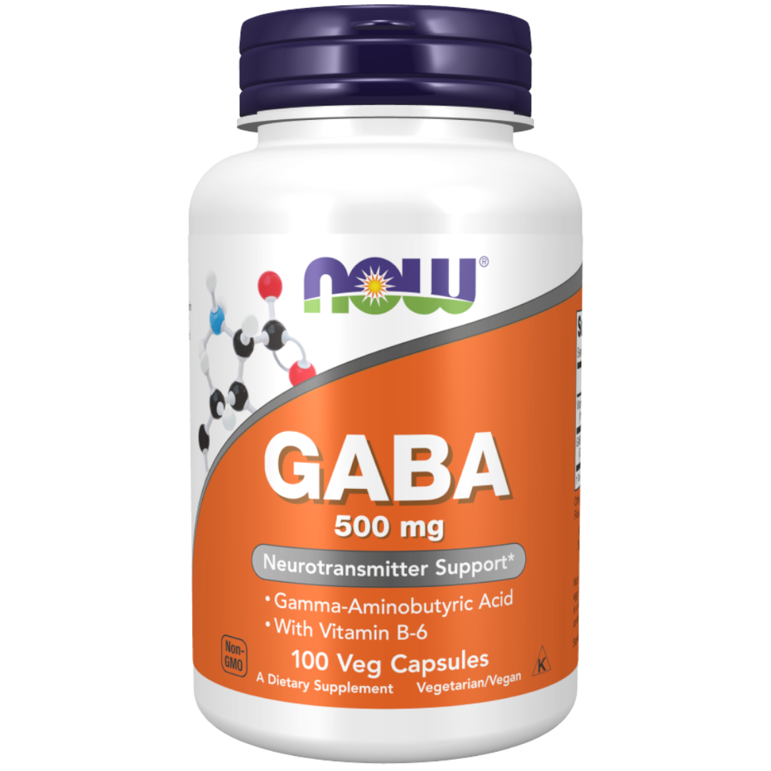 GABA (Now), 500mg, 100 Caps