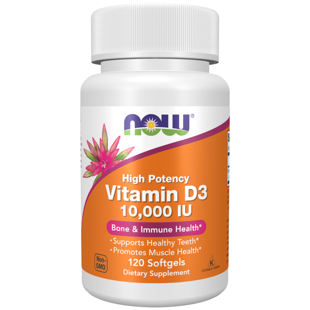 Vitamin D-3, 10,000 IU, 120 Soft Gels