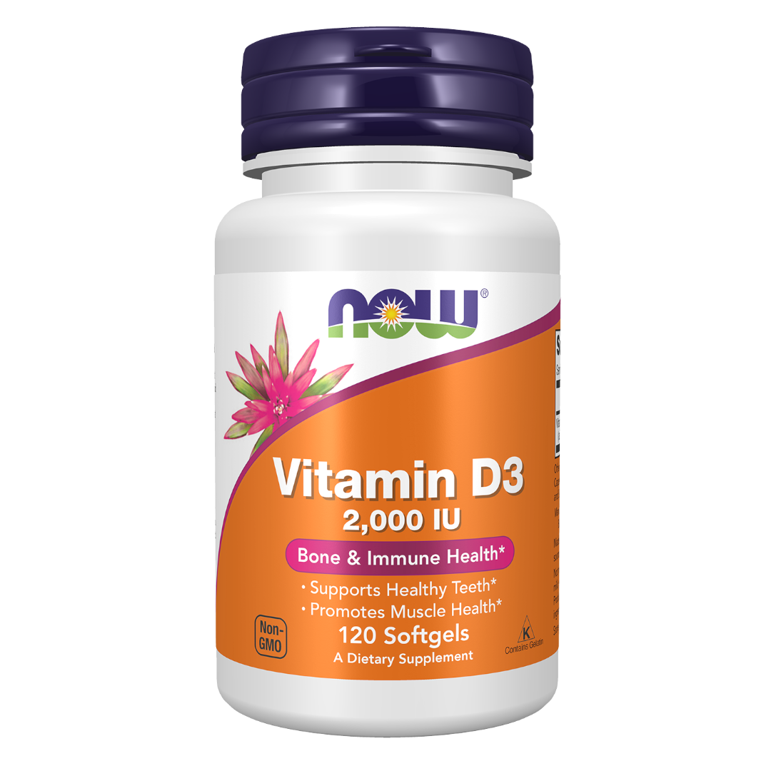 Vitamin D-3, 2000 IU, 120 Gels (NOW)