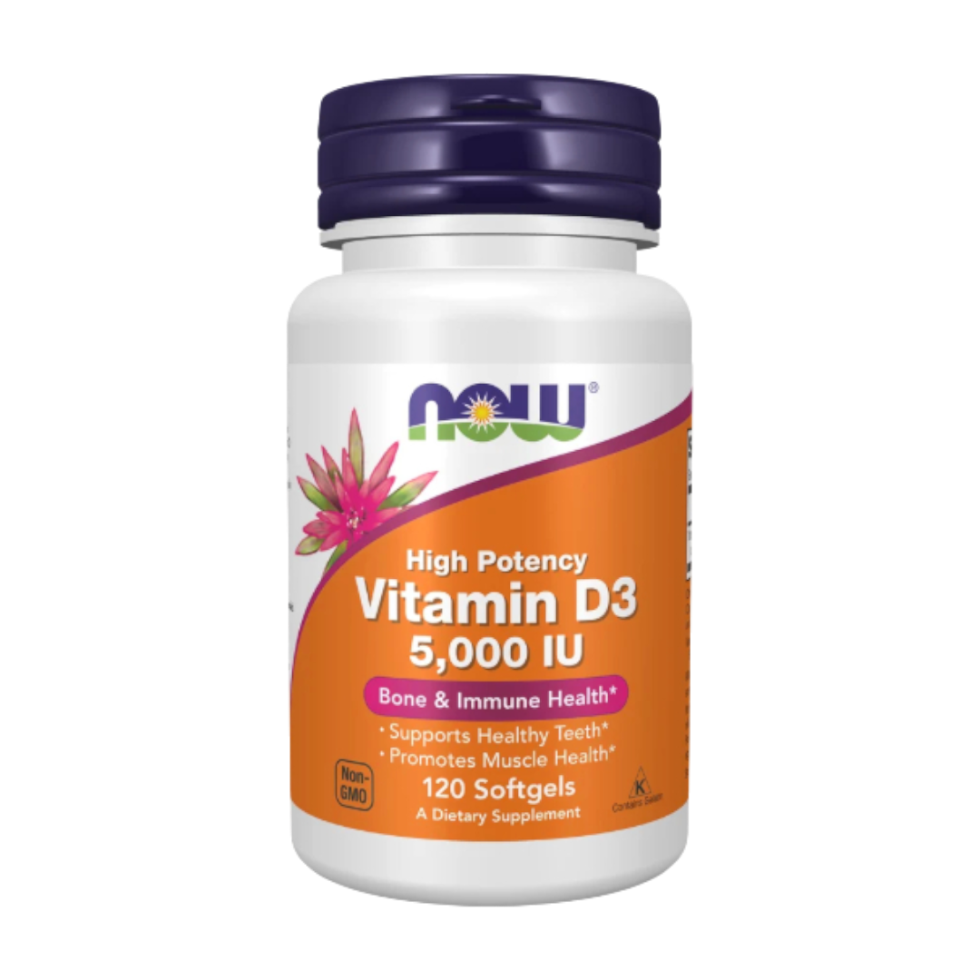 Vitamin D-3, 5000 IU, 120 Gels (NOW)